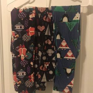 Lularoe kids L/XL Christmas leggings